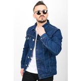 CASUAL SUİT Denım Kot Ceket - Lacivert Slim Fit Erkek Denım Kot Ceket