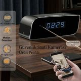 Casus Gizli Kamera HD Mini Wifi Masa Saati Gece Görüşlü