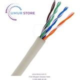 Cat 5 E 107 Pvc White Kablo - 305M