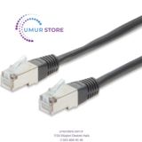 CAT.5e Crossover Patch Kablo S/STP Zırhlı AWG 26 5 m - Siyah