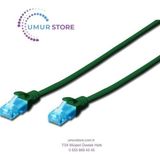 Cat. 5e Patch Kablo, Utp, 0.5 Metre, Awg 26, Yeşil Renk