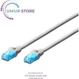 Cat. 5e Patch Kablo, U/utp, 7 Metre, Awg 26, Gri Renk