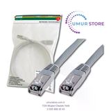 Cat. 5e Sf-Utp Patch Kablo, 0,5 Metre, Awg 26, Gri Renk