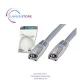 CAT. 5E SF-UTP Patch Kablo, 3 metre, AWG 26, Gri Renk