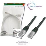 Cat-5e Utp Patch Kablosu, 5 Metre, Awg 26/7, Siyah Renk, 3p Sertifikalı
