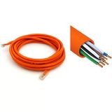 Cat 6 10m Rj45 Uçlu Jacklı Network Adsl Ethernet Kablosu Halojensiz Yüksek Performanslı