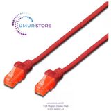 CAT. 6 Patch Kablo UTP AWG 26 0.5 metre - Kırmızı