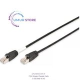 Cat 6 S-Ftp Dış Mekan Patch Kablosu, Cu, Pe Awg 27/7, Siyah Renk, 5 Metre Digitus Cat 6 S-Ftp Outdoor Patch Cord