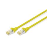 CAT 6A S-FTP bağlantı kablosu, bakır, LSZH AWG 26/7, uzunluk 5 Metre, Sarı renk
