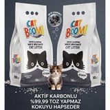 Cat Boom Aktif Karbonlu Doğal Kedi Kumu 20 Lt Topaklanan İnce Taneli Koku Önleyici