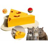 Cat Butler Gissa Eğlenceli Kedi Oyun Evi Sarı Peynir Dilimi Tasarım Kedi Tırmalama Tahtası