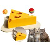 Cat Butler Kedi Zeka Geliştirici Oyuncak, Peynir Dilimi Tasarımlı, Eğlenceli Kedi Oyuncağı