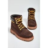 Cat Caterpillar Dark Brown Colorado Lux Dark Brown Nubuk Kadın Bot M0111116101 - Acı Kahverengi