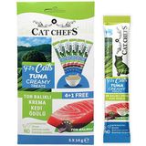 Cat Chefs Ton Balıklı Krema Ek Besin Takviyesi Kedi Ödülü 5x14 Gr