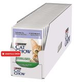 Cat Chow Pouch Sterilised Kuzu ve Yeşil Fasülyeli Kısırlaştırılmış Kedi Yaş Maması 85 Gr x 26 Adet
