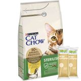 Cat Chow Tavuk Etli Kısırlaştırılmış Kedi Maması 3 Kg + 2 Adet Wooc Lolipop Ödül