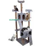 Cat City Yeni Rezidans 3 Stepli Tırmalama Ve Eğlenceli Kedi Oyun Evi