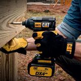 Cat DX12K.2 18 V 4 Ah Li-Ion Çift Akülü Kömürsüz Şarjlı Darbeli Matkap + DX71.2 Kömürsüz Darbeli Tornavida Kombo Set