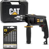 CAT DX17.1 750 Watt 13 MM Profesyonel Darbeli Matkap + 8 Parça Aksesuar