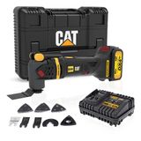 Cat DX41 18 Volt 4.0 Ah Li-Ion Tek Akülü Kömürsüz Profesyonel Devir Ayarlı Raspalama + 14 Adet Aksesuar