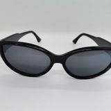 Cat Eye Bayan Oval Güneş Gözlüğü Beyaz Güneş Gözlüğü Siyah-Tek Ebat