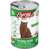 Cat Food Energy Somonlu Kısırlaştırılmış Konserve Islak 12x400 gr Kedi Maması