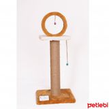 Cat Hause T6 78x30x30 cm Kahverengi Çemberli Kedi Tırmalama