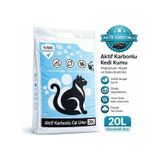 Cat Litter Aktif Karbon Kedi Kumu 20 Lt Tozsuz Aktif Karbonlu Topaklanan Kedi Kumu