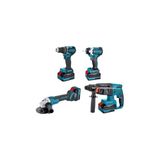 Cat Power Catpower 1580 Kömürsüz 20V 3x4.0Ah Akülü 4’lü Set - Kırıcı Delici - Avuç Taşlama - Darbeli Vidalama