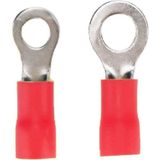Cat Rv8-6-0 ,m6/4.5mm² 50-Adet Kablo Yuvarlak Pabuç - Kırmızı