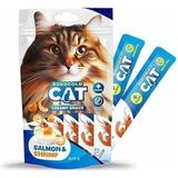 Cat Sıvı Kedi Ödülü Somon-Karides 5X15 gr