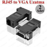 Cat5 Cat/6 VGA Extender Ethernet Kablo VGA Uzatma Adaptörü