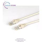 CAT5E Ethernet Patch Internet Kablosu, Beyaz, 40 M