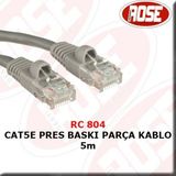 Cat5E Pres BAskı Parça Kablo 5M