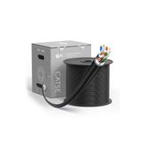 Cat5e Utp Bakır Lan Veri Kablosu 305mt 23 Awg Siyah Pvc