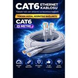 Cat6 Ethernet Kablosu 25m Gigabit Lan Kablosu Yüksek Hızlı İnternet Kablosu 25 Metre
