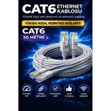 Cat6 Ethernet Kablosu 50M Gigabit Lan Kablosu Yüksek Hızlı İnternet Kablosu
