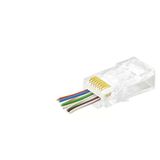 Cat6 Ez Rj45 Konnektör 100 Adet Paket - Şeffaf Apxrj45