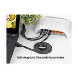 Cat6 Flat Ethernet Kablosu, 2 Metre, Siyah - 1 GB - 00-Siyah - Beyaz - Option-1