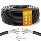 Cat6 Kablo Awg23 Bakır Tel Double Layer Iç Ve Dış Mekan 100 Metre