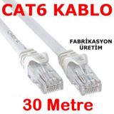 CAT6 Kablo Ethernet ADSL LAN Patch Kablo Fabrikasyon Uç 30 Metre