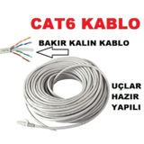 Cat6 Kalin Bakir Internet Kablo 30 Metre