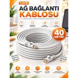 Cat6 RJ45 Ethernet Kablosu Yüksek Hızlı Internet ve Network Ağ Kablosu 40 Metre