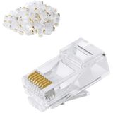 Cat6 Rj45 Konnektör Cat6 Jak Cat 6 Konnektör 100 Adet