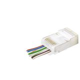 Cat6e Ez Rj45 Metal Konnektör 100 Adet Plastik Kutu - Beyaz Nd2422