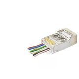 Cat6e Ez Rj45 Metal Konnektör 100 Adet Plastik Kutu - Şeffaf Nd2423