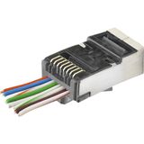 CAT6E Ez RJ45 Metal Konnektör 100 Adet Plastik Kutu - Siyah ND2418 Midastech
