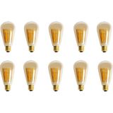 Cata 10 Adet 8w Rustik Led Ampul (St-64) (Amber )