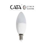 Cata 10 ADET CATA CT 4083 8W Buji Led Ampül 3200K Gün Işığı