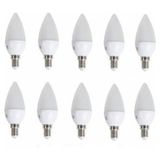 Cata 10'Lu 7W Led Mum Avize Ampulu Buji Ampul Beyaz Isik